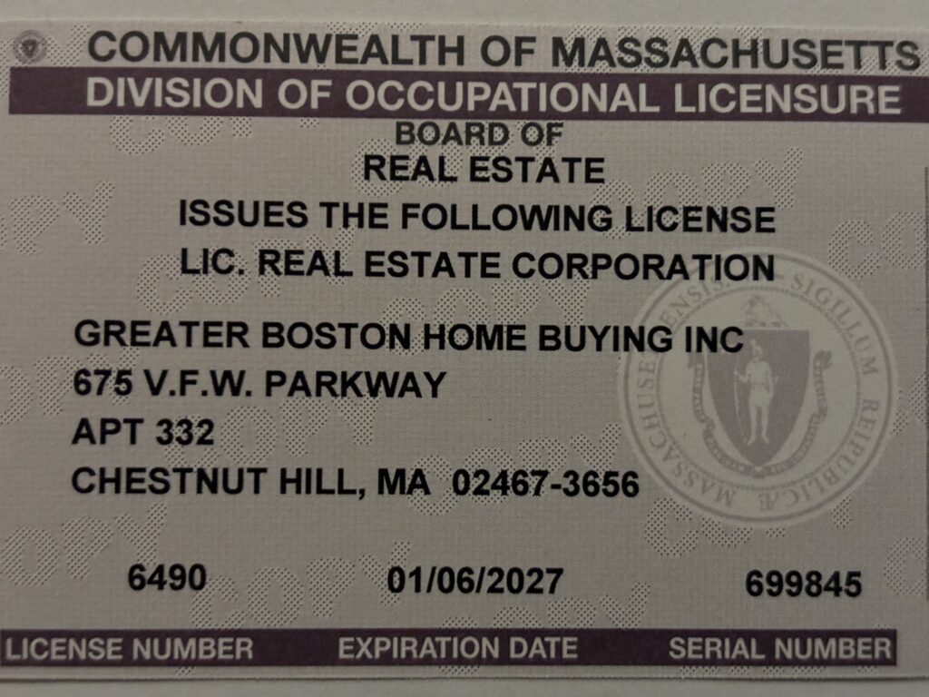 Greater Boston Home Buying State License