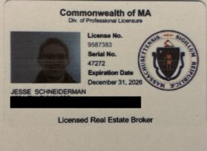 Jesse Schneiderman's Brokers License